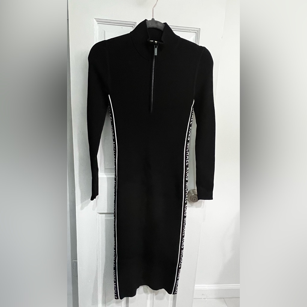 knee length black wrap dress Lucia Wrap Dress